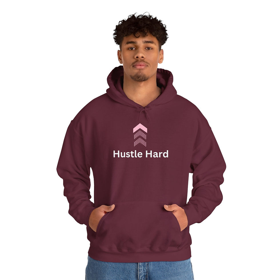 Thumbnail: Hustle Hard Hoodie | Cozy Outdoor Sweatshirt for Nature Lovers, Unisex Apparel