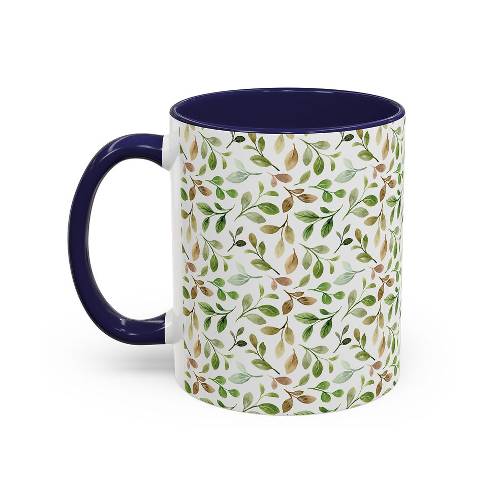 Thumbnail: Floral Pattern Coffee Mug | Beautiful Flower Design | Colorful Interior & Handle
