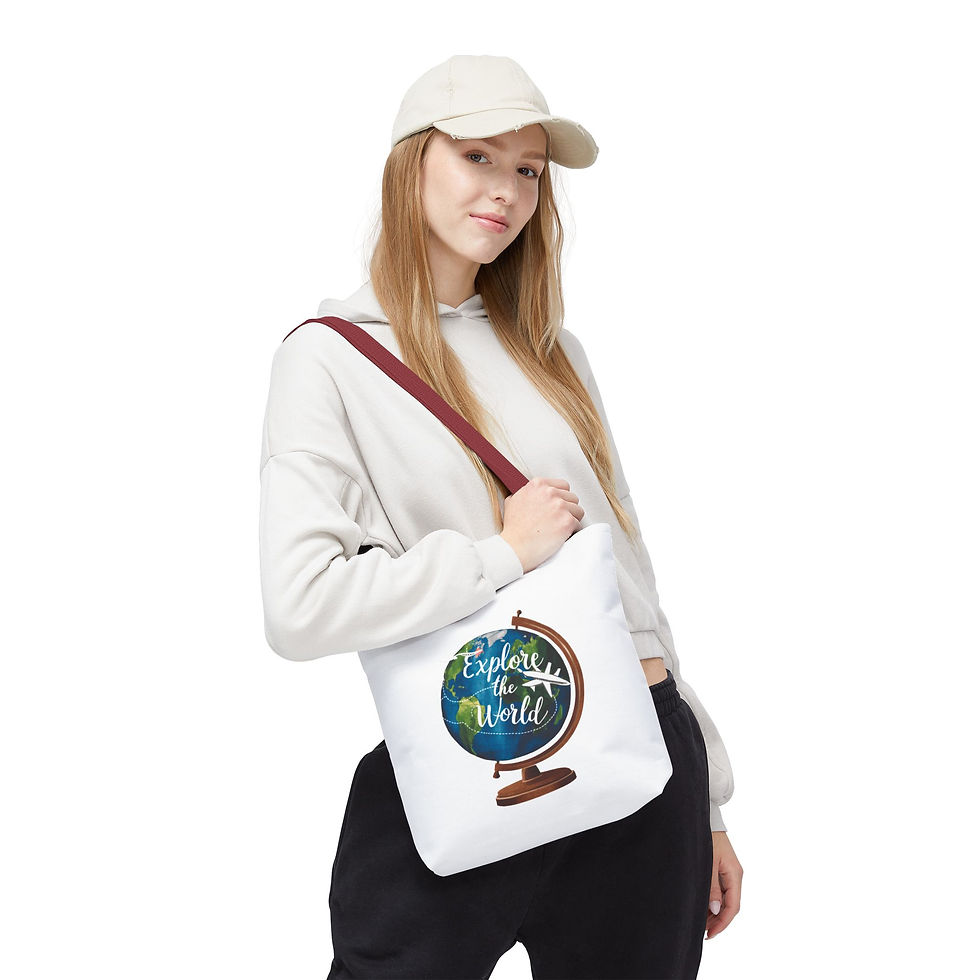 Thumbnail: Tote Bag with Travel Design