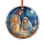 Thumbnail: Stained Glass Crystal Ornament — Festive Holiday Tree Ornament