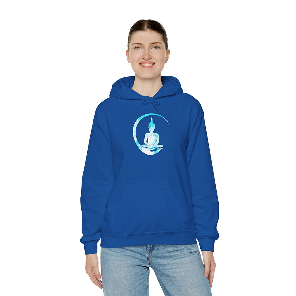 Thumbnail: Buddha Fan Hoodie - Spiritual Inspired Sweatshirt for Meditation Lovers