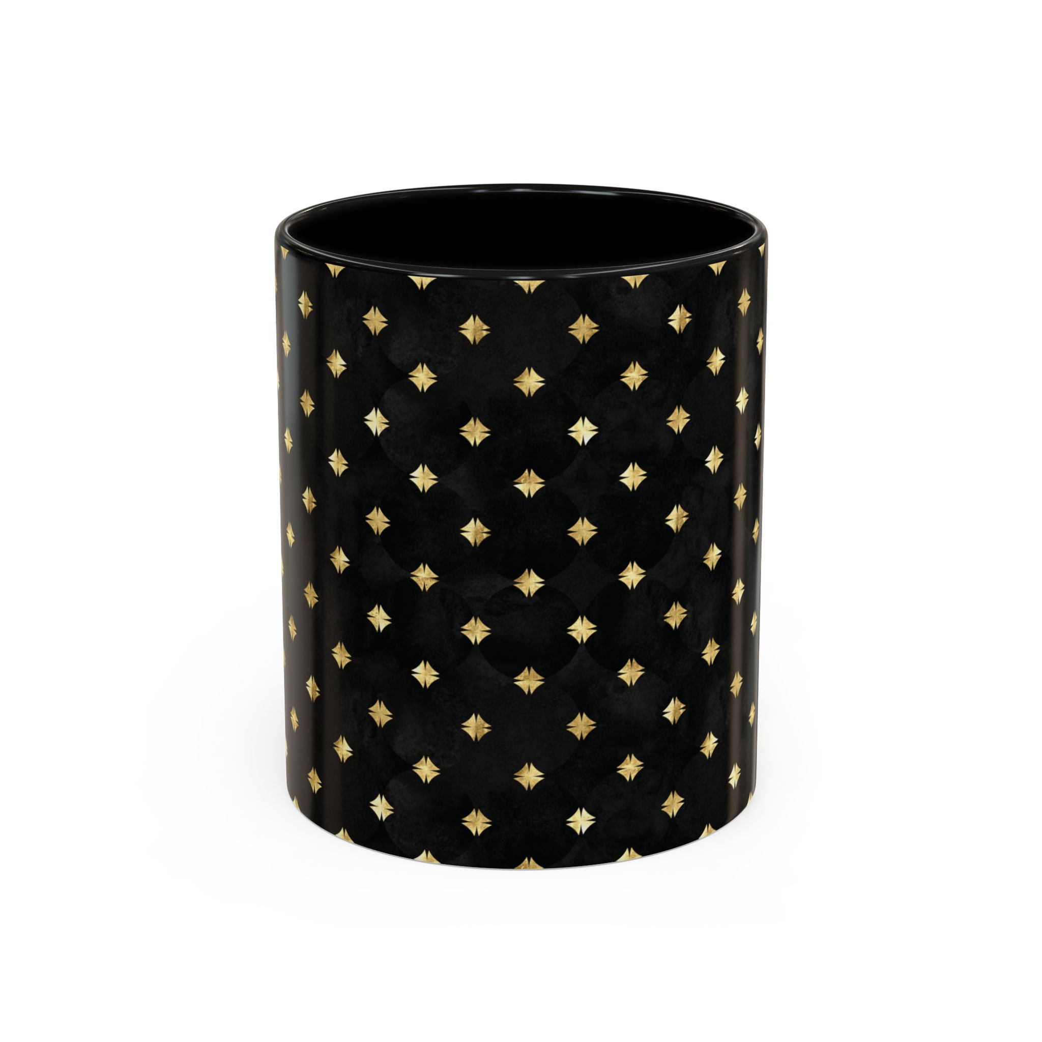 Artistic Pattern Ceramic Coffee Mug | Unique Design | Colorful Interior & Handle