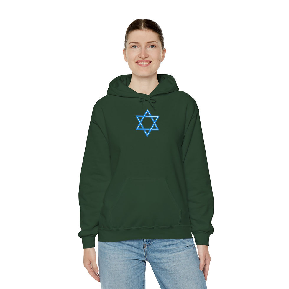 Thumbnail: Jewish-Themed Hoodie | Cozy Outdoor Sweatshirt for Nature Lovers, Unisex Apparel