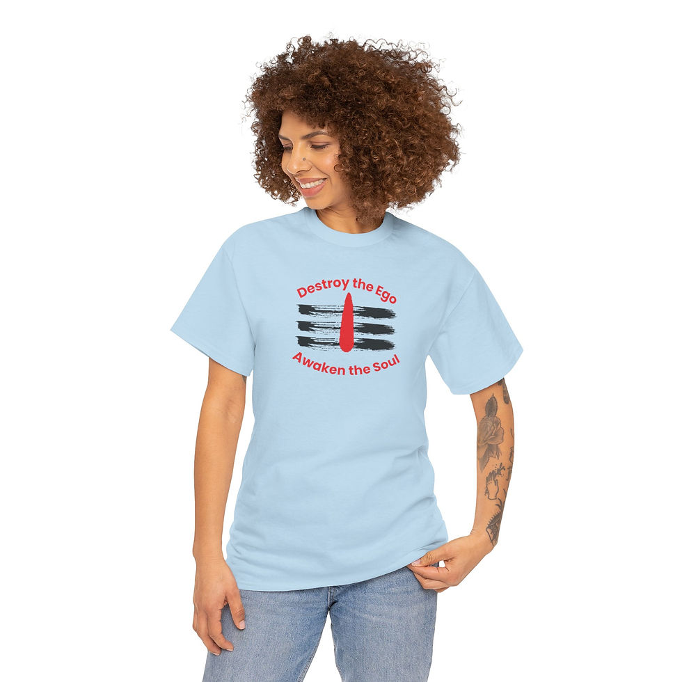 Thumbnail: Shiva-Themed Unisex Heavy Cotton Tee, Symbol of Strength