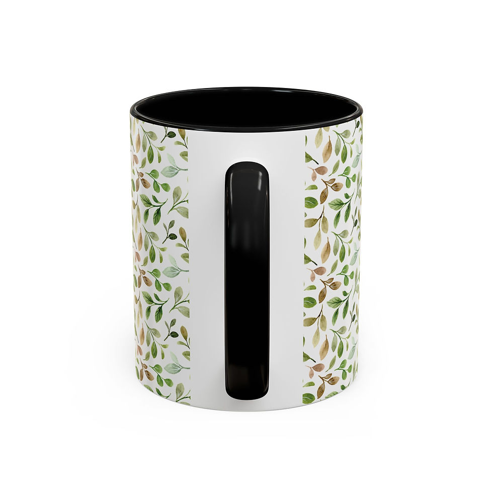 Thumbnail: Floral Pattern Coffee Mug | Beautiful Flower Design | Colorful Interior & Handle