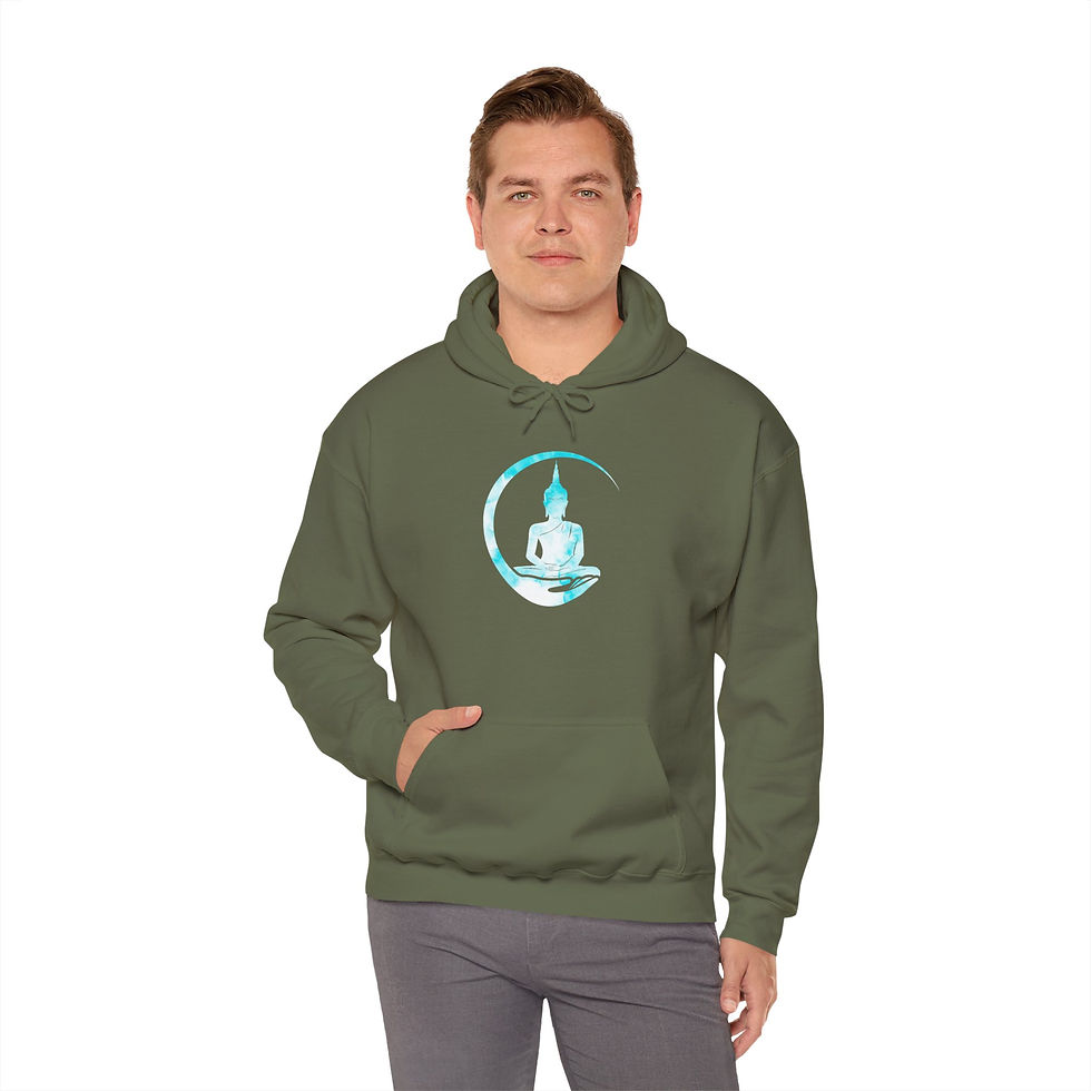 Thumbnail: Buddha Fan Hoodie - Spiritual Inspired Sweatshirt for Meditation Lovers