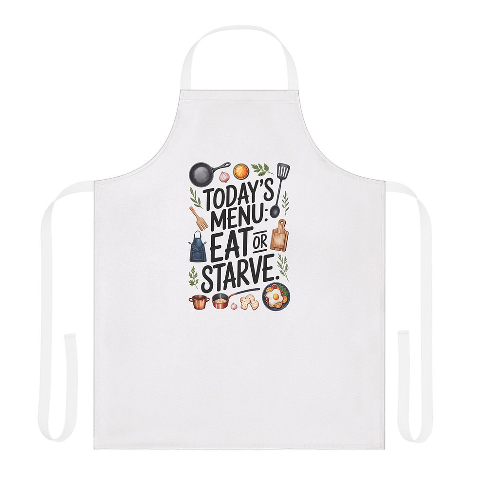 Thumbnail: Funny Cooking Apron, Festive Holiday Kitchen Gift, Chef Apron for Baking