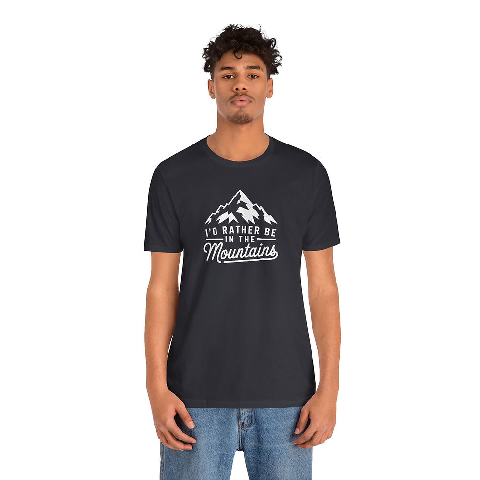 Thumbnail: Perfect Unisex Jersey Tee, Travel-Themed Tee, Gift for Hikers & Adventure Lovers