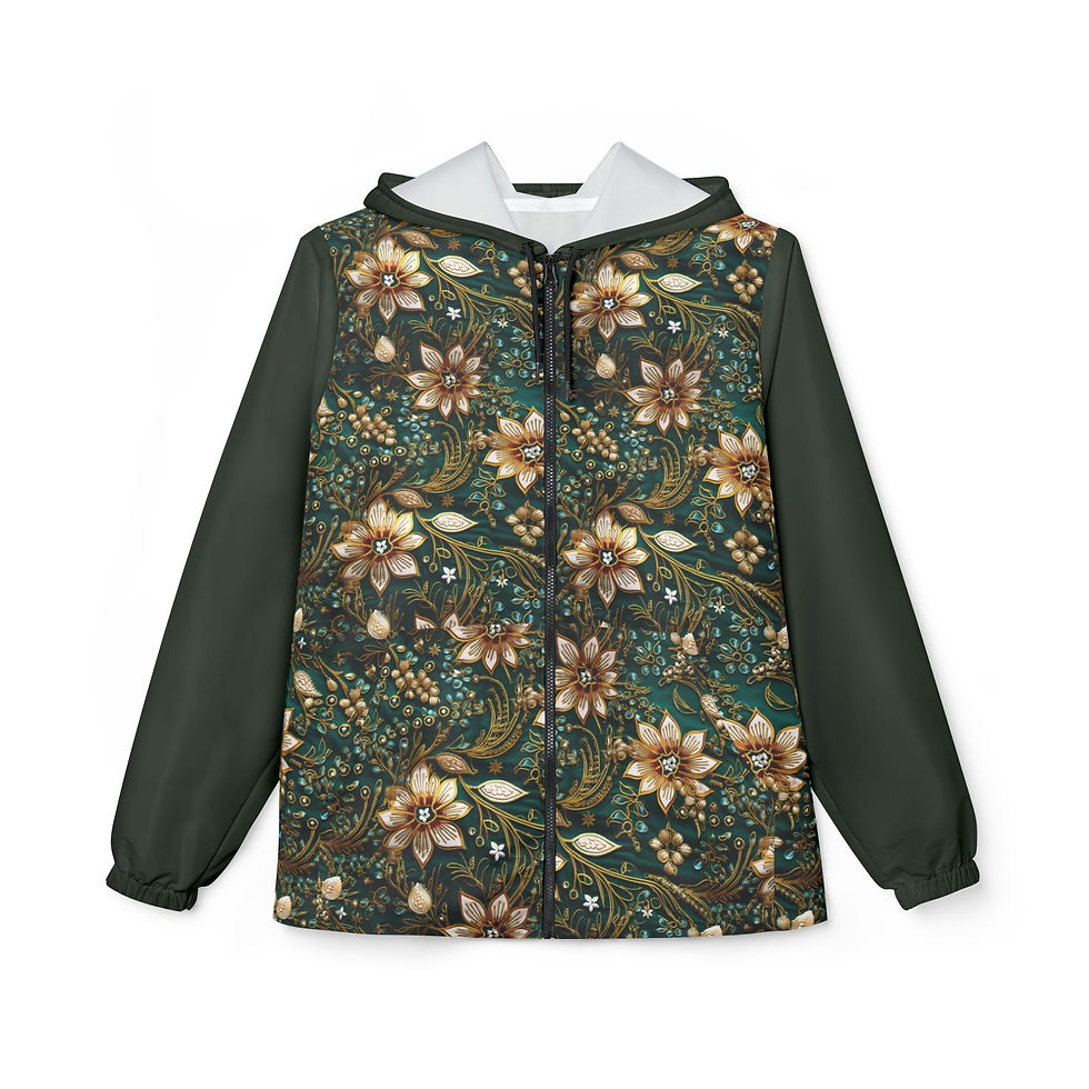Thumbnail: Colorful Floral Windbreaker Jacket, Outdoor Jacket, Women’s and Men’s Fashion