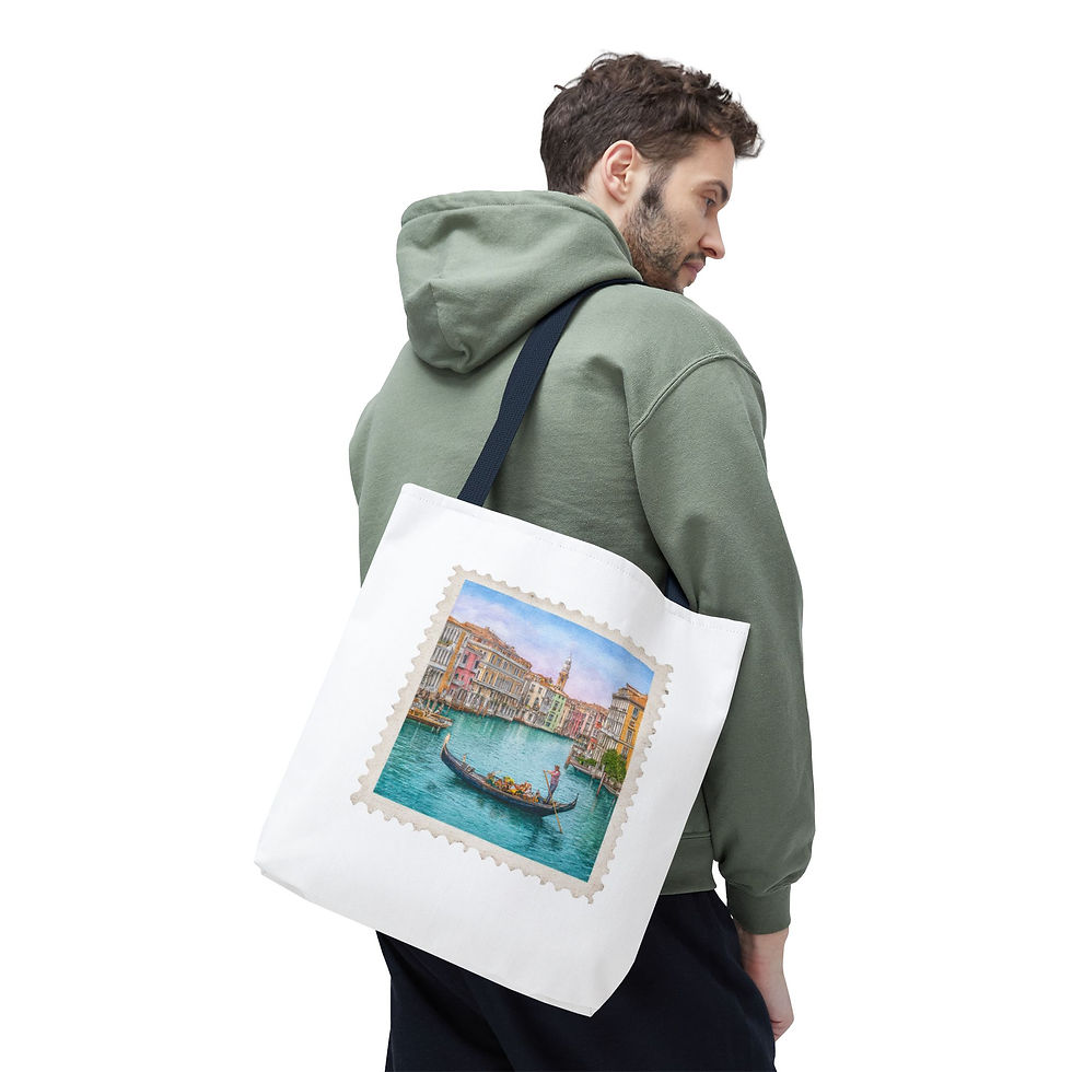 Thumbnail: Tote Bag with Travel Design