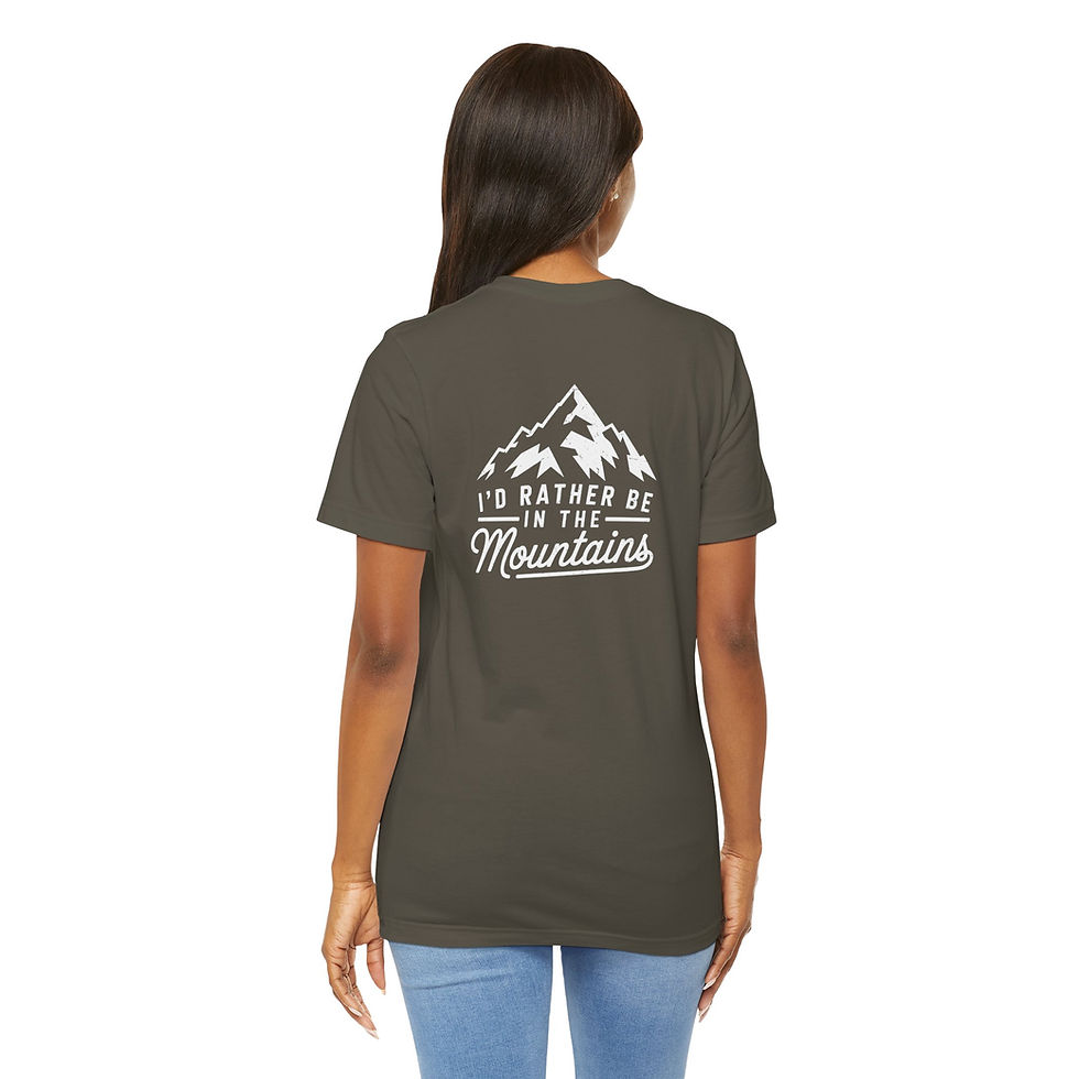 Thumbnail: Unisex Jersey Tee, Travel-Themed Shirt, Gift for Hikers and Adventure Lovers