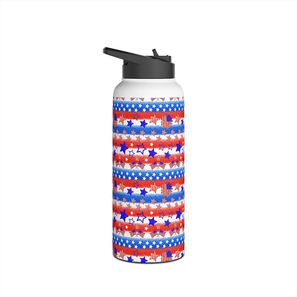 Thumbnail: USA Themed Water Bottle | Stainless Steel Bottle