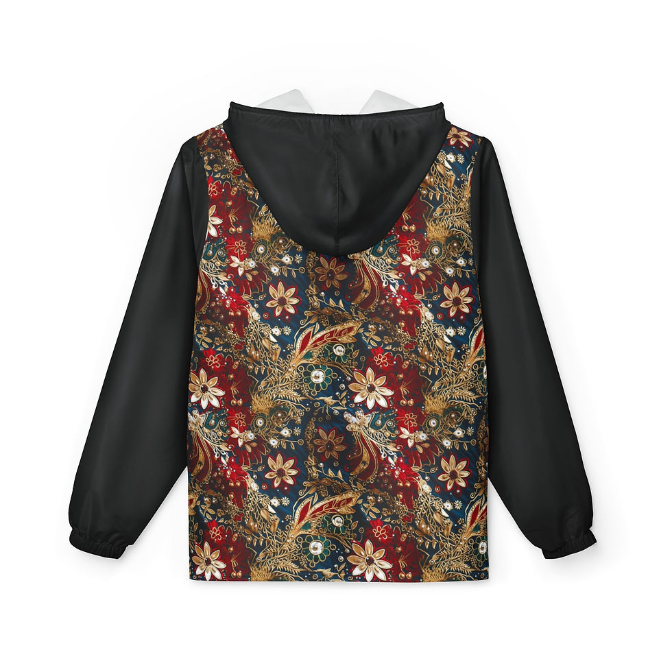 Thumbnail: Colorful Floral Windbreaker Jacket, Outdoor Jacket, Women’s and Men’s Fashion