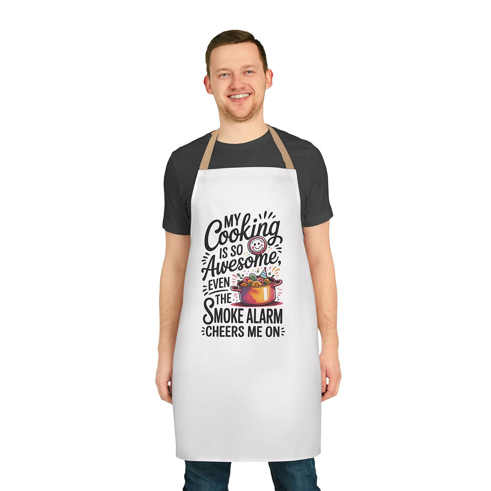 Thumbnail: Funny Cooking Apron, Festive Holiday Kitchen Gift, Chef Apron for Baking