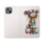 Thumbnail:  Phone Flip Case — Cute Vintage Backpack Design, Card Slots