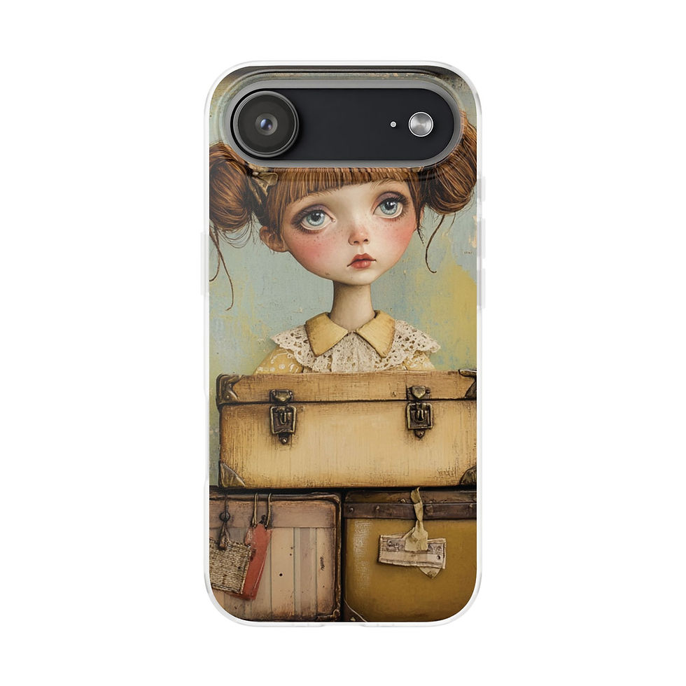 Thumbnail: Phone Flexi Case — Travel Retro Shoreline Design