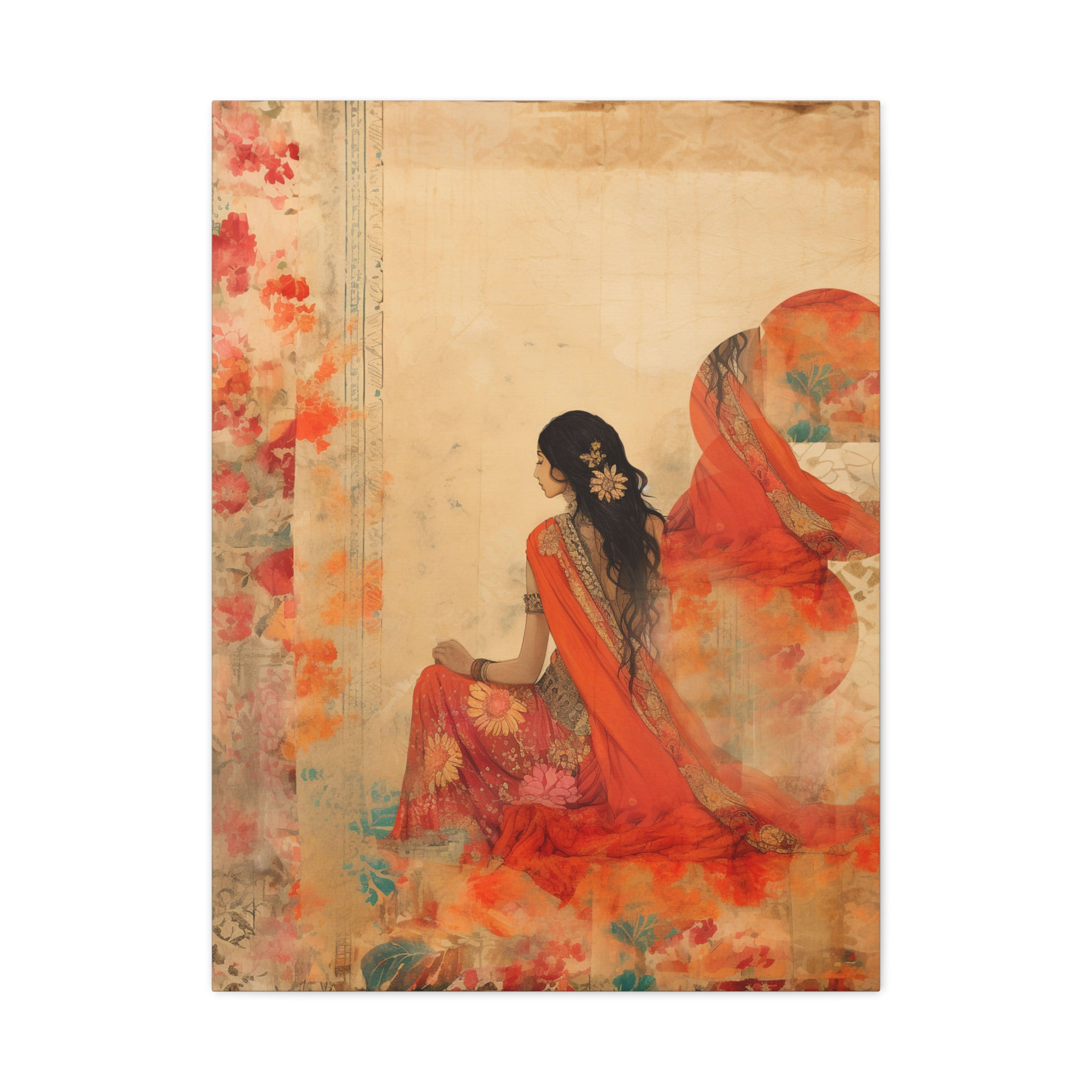 Elegant Art Nouveau Matte Vertical Posters, Wall Decor,  Vintage Style Art Print