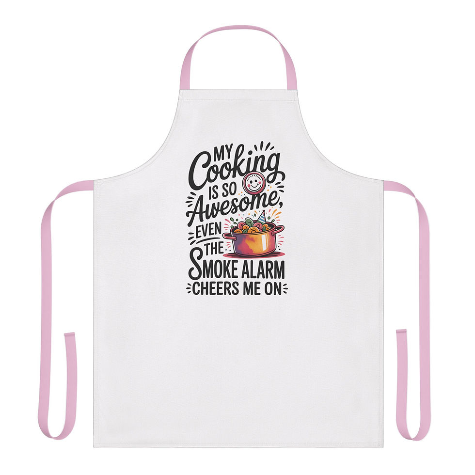 Thumbnail: Funny Cooking Apron, Festive Holiday Kitchen Gift, Chef Apron for Baking