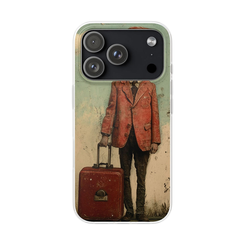 Thumbnail: Phone Flexi Case — Travel Retro Shoreline Design