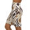 Thumbnail: Stylish Abstract Pencil Skirt, Mid-Waist, AOP Skirt, Geometric Fashion