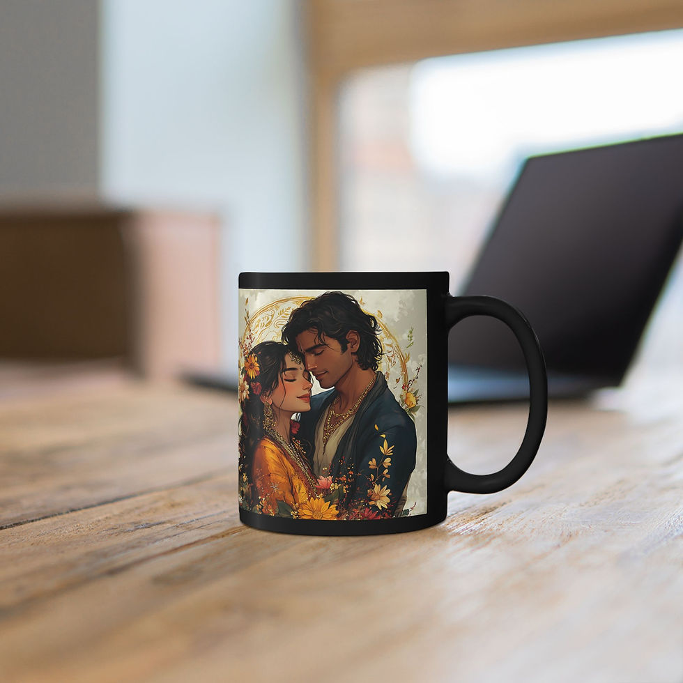 Thumbnail: Bollywood-Themed Black Mug | Unique Coffee Cup for Gift