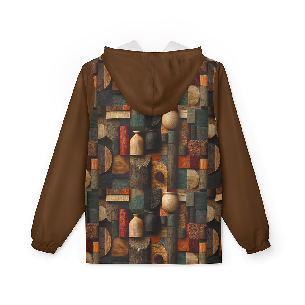 Thumbnail: Colorful Geometric Windbreaker Jacket, Outdoor Jacket, Women’s and Men’s Fashion