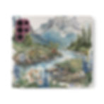 Thumbnail: Phone Flip Case — Cute Vintage Backpack Design, Card Slots