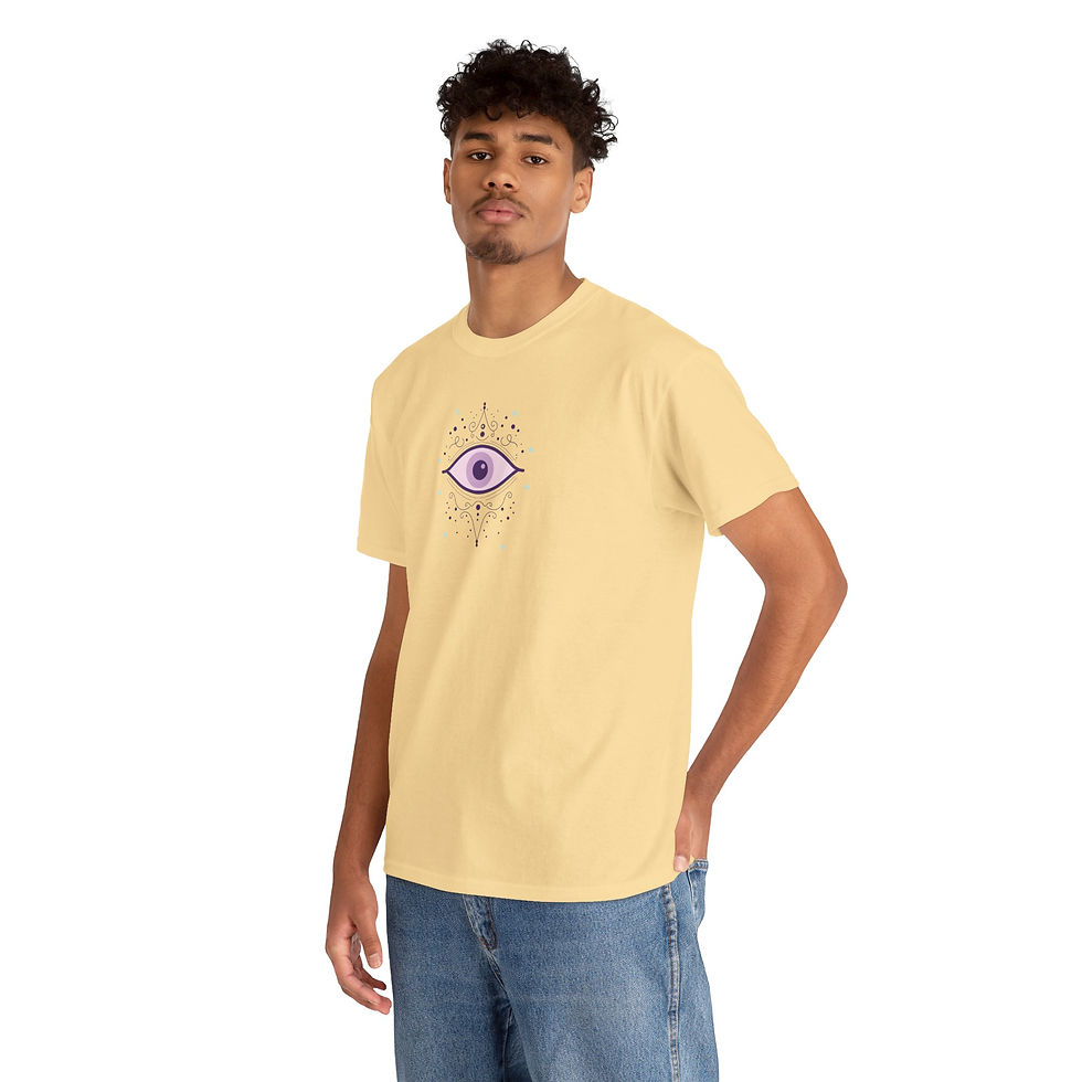 Thumbnail: Shiva-Themed Unisex Heavy Cotton Tee, Symbol of Strength