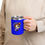 Thumbnail: Travel Mug -  Funny Coffee Tumbler 15oz | Happy Face on Front-Grumppy on Back