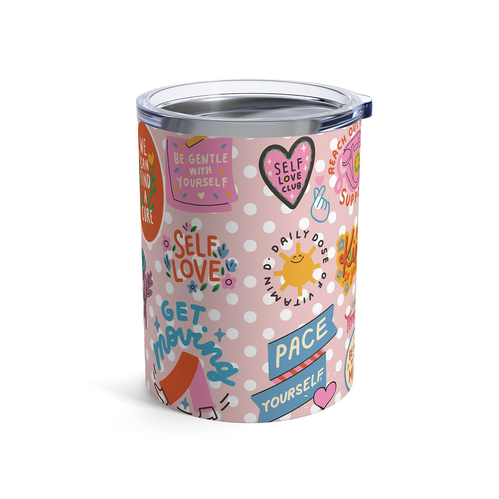 Thumbnail: Self Love Tumbler 10oz | Positive Affirmation Drinkware