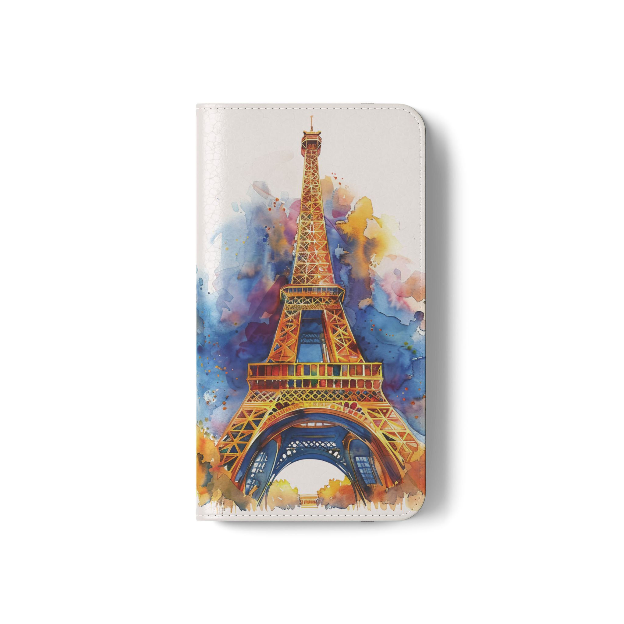 Flip Case — Cute Vintage Backpack Design, Card Slots