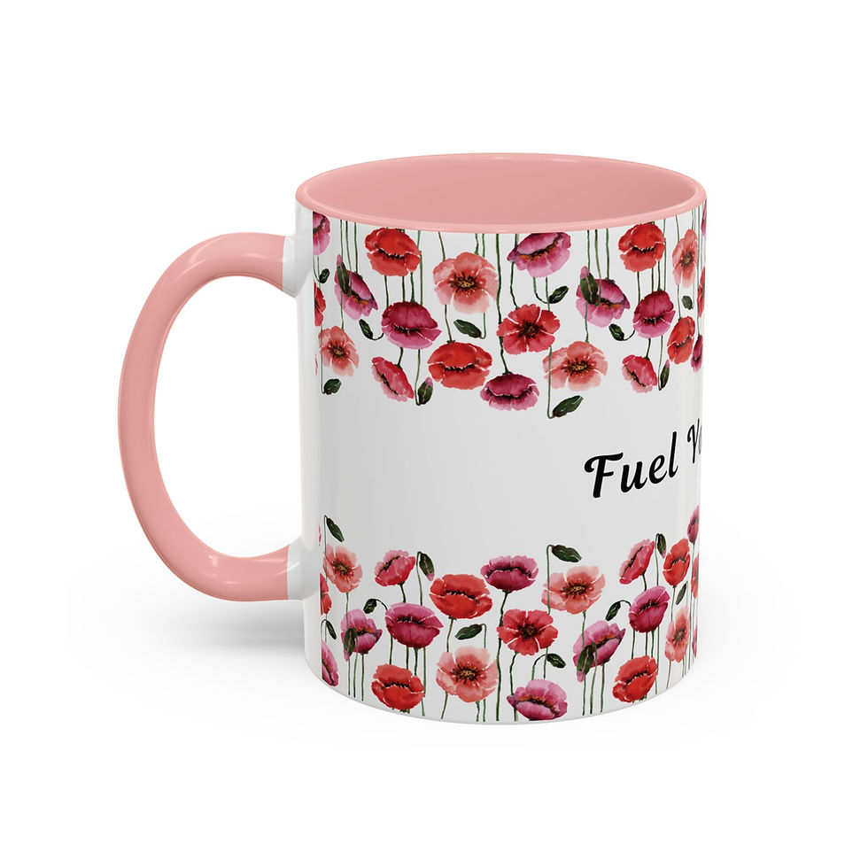 Thumbnail: Floral Pattern Ceramic Coffee Mug | Beautiful Flower Design | Colorful Interior