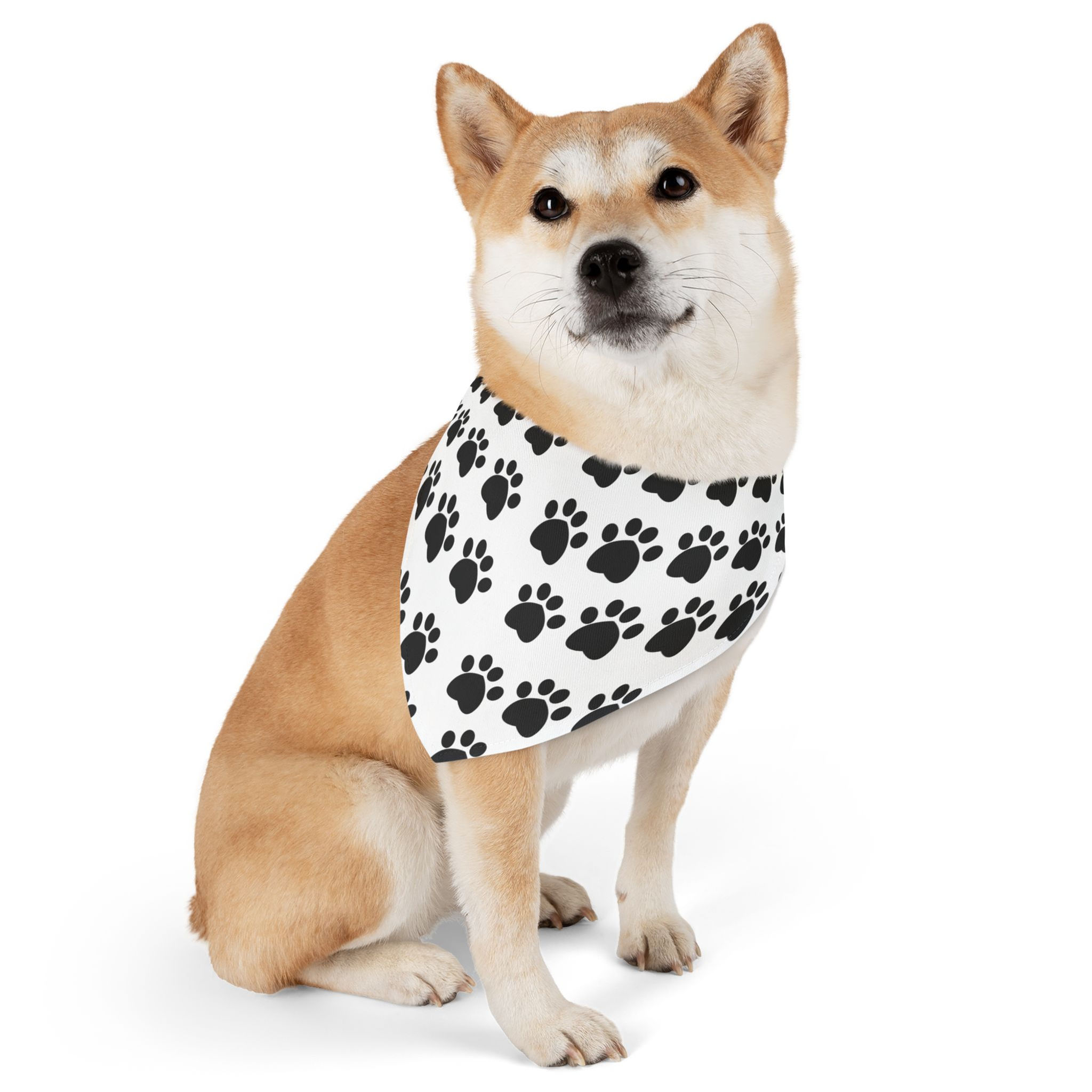 Cute Dog Bandana Collar, Pet Accessories, Paw Print Scarf, Gifts for Pet Lovers
