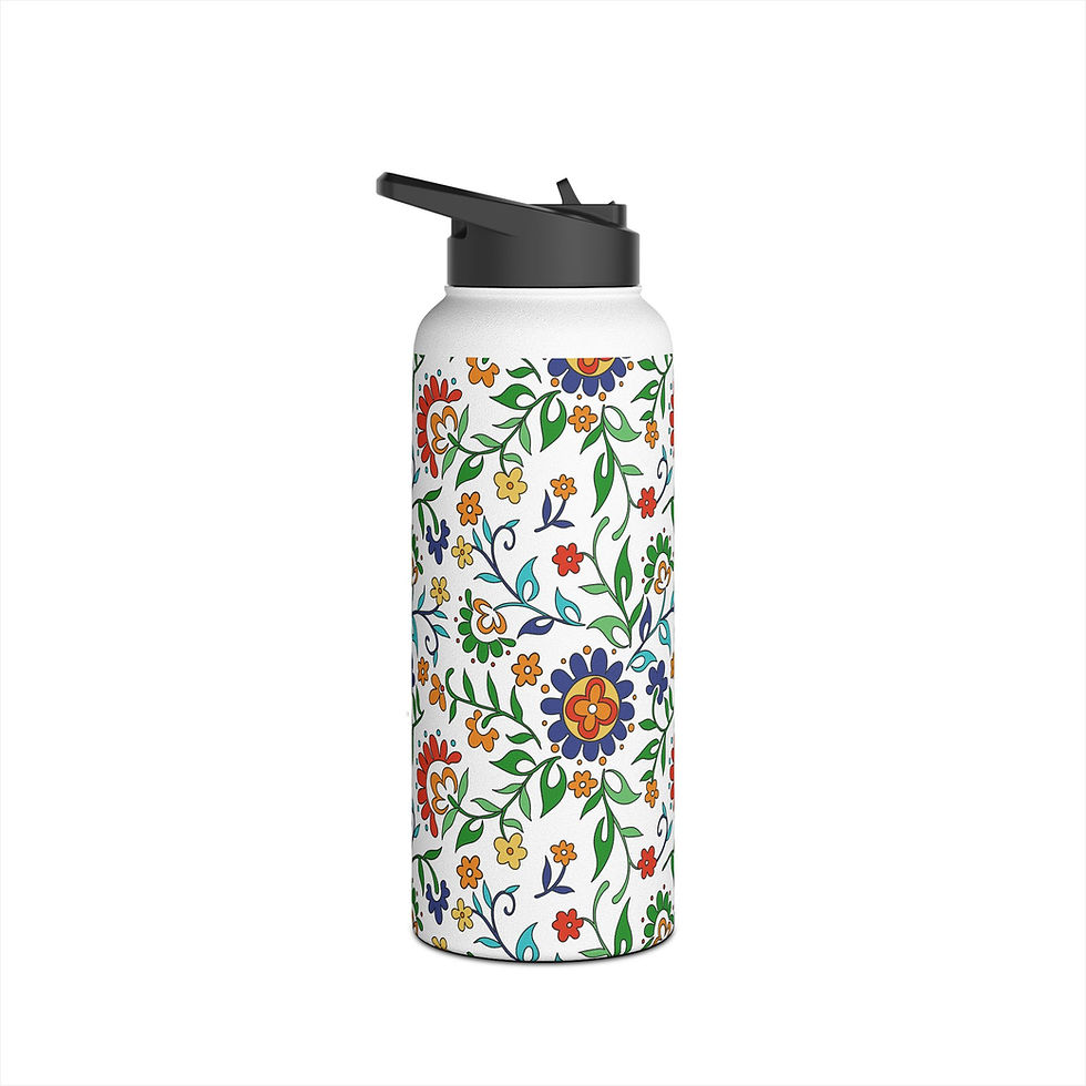Thumbnail: Floral Pattern Water Bottle | Stainless Steel Bottle