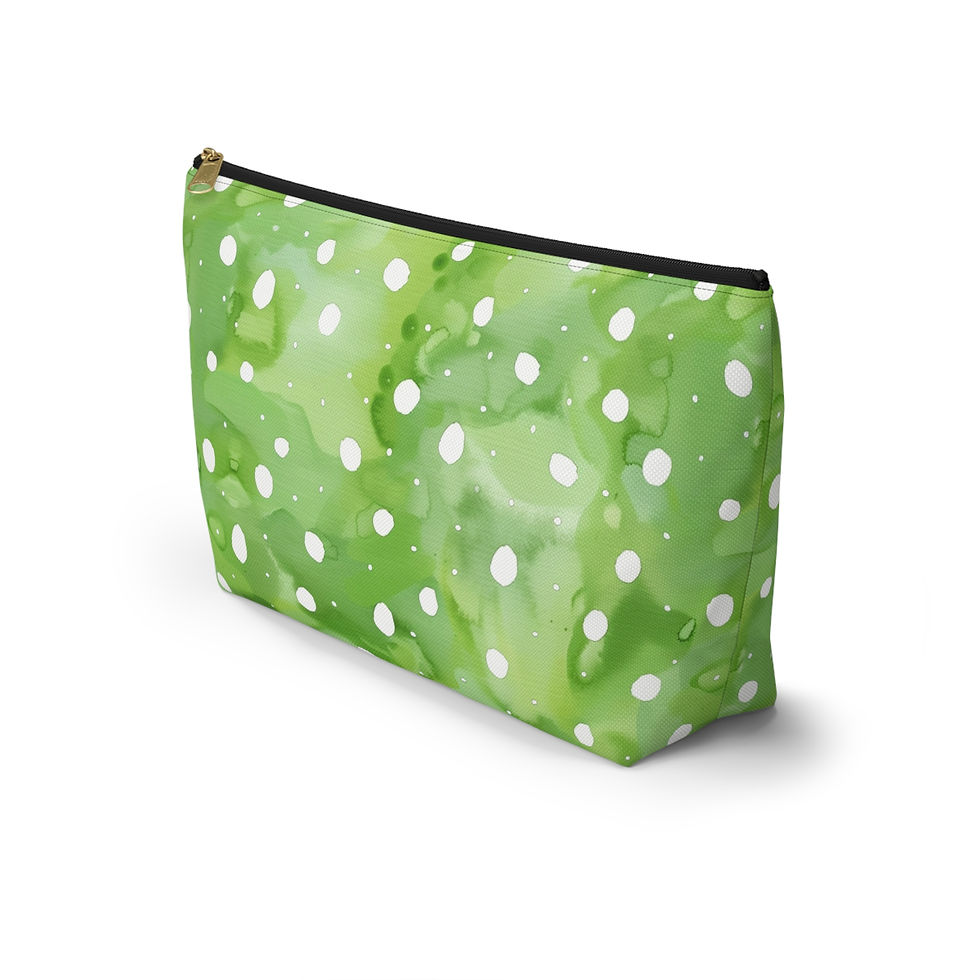 Thumbnail: Polka Dot Accessory Pouch | Cute Makeup Bag, Gift for Her, Travel Toiletry Bag