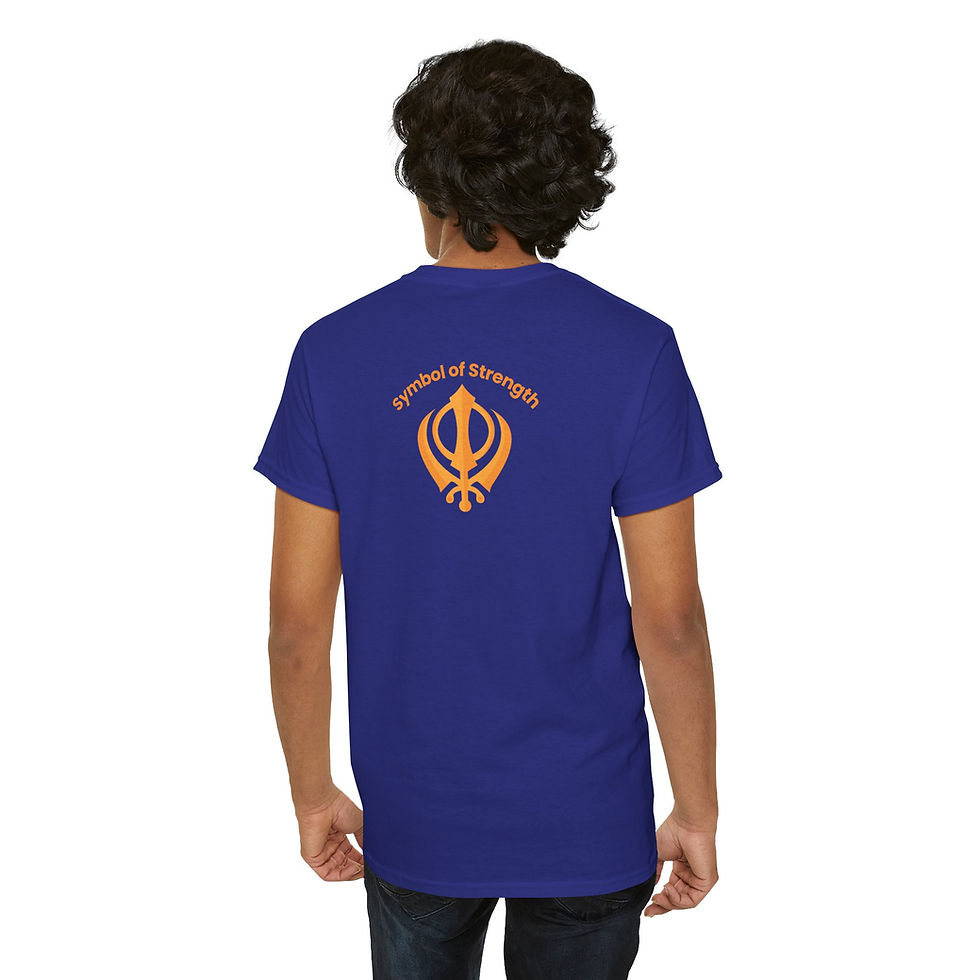 Thumbnail:  Sikh Symbol-Inspired Adventure Tee, Unisex Cotton T-Shirt, Positive quote Shirt