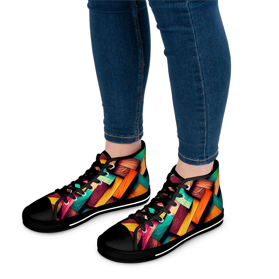 Thumbnail:  Stylish Women's High Top Sneakers, Comfortable footwear, Casual daily wear