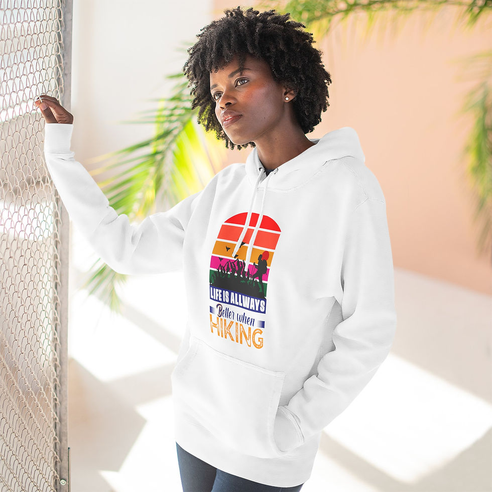 Thumbnail: Explore Mountains Adventure Awaits Hoodie, Fleece Sweatshirt, Gift for Hikers