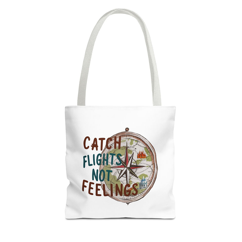 Thumbnail: Tote Bag with Travel Design