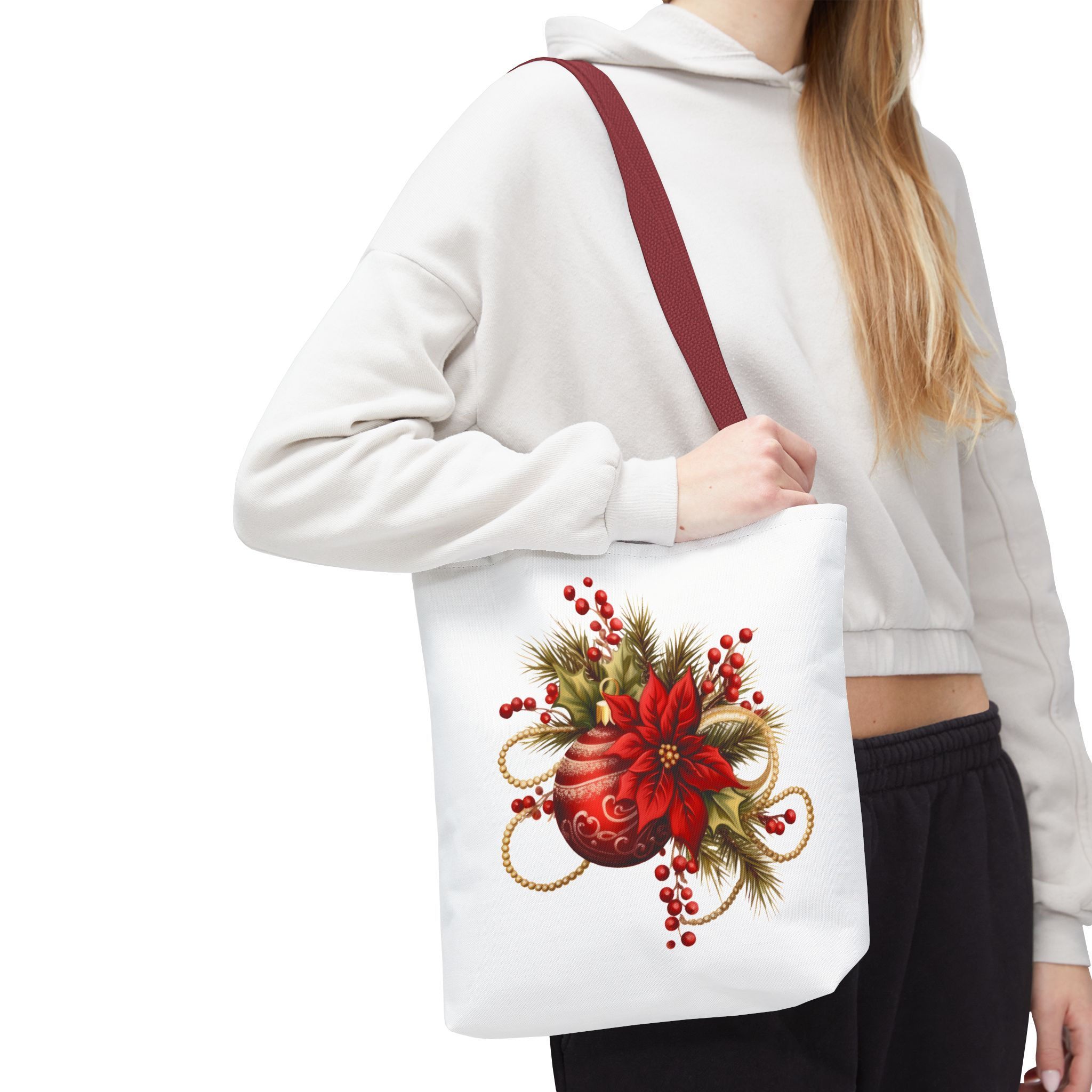 Adorable Christmas Themed Tote Bag, Great for Christmas Gift