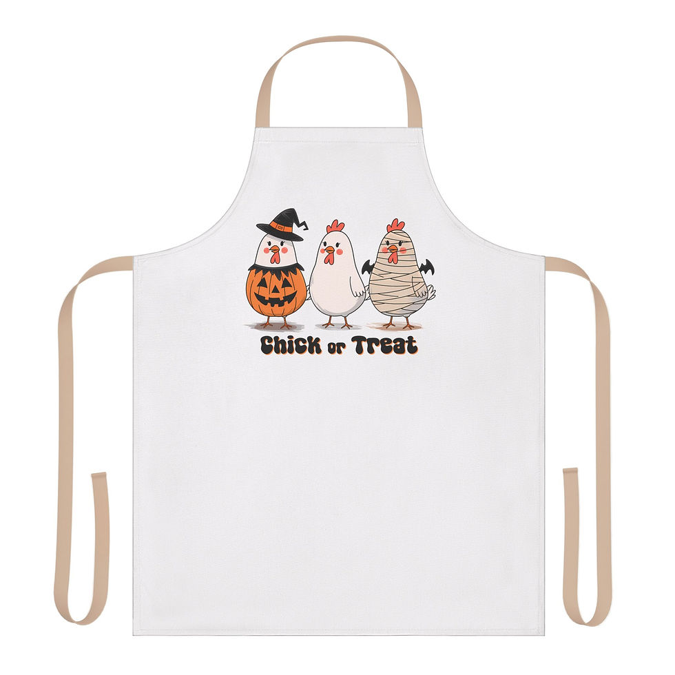 Thumbnail: Halloween Cooking Apron, Festive Holiday Kitchen Gift, Chef Apron for Baking