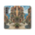 Thumbnail:  Flip Case — Cute Vintage Backpack Design, Card Slots
