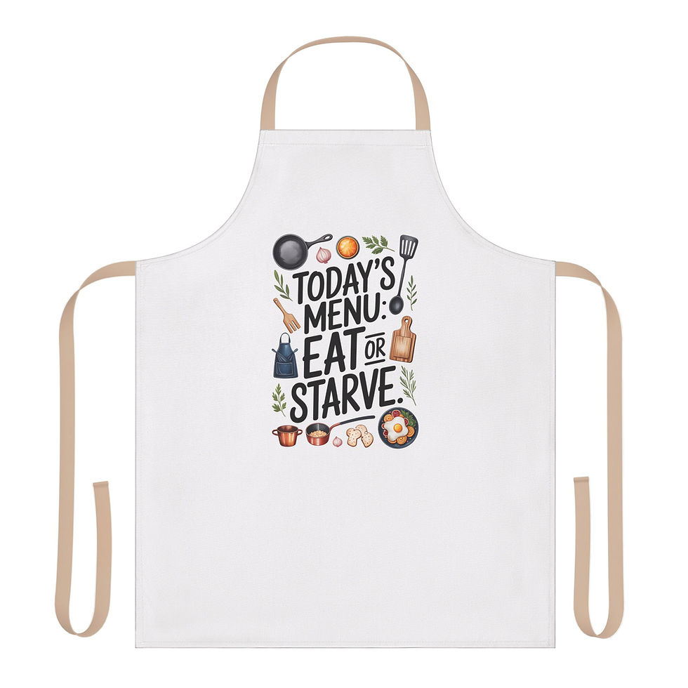 Thumbnail: Funny Cooking Apron, Festive Holiday Kitchen Gift, Chef Apron for Baking