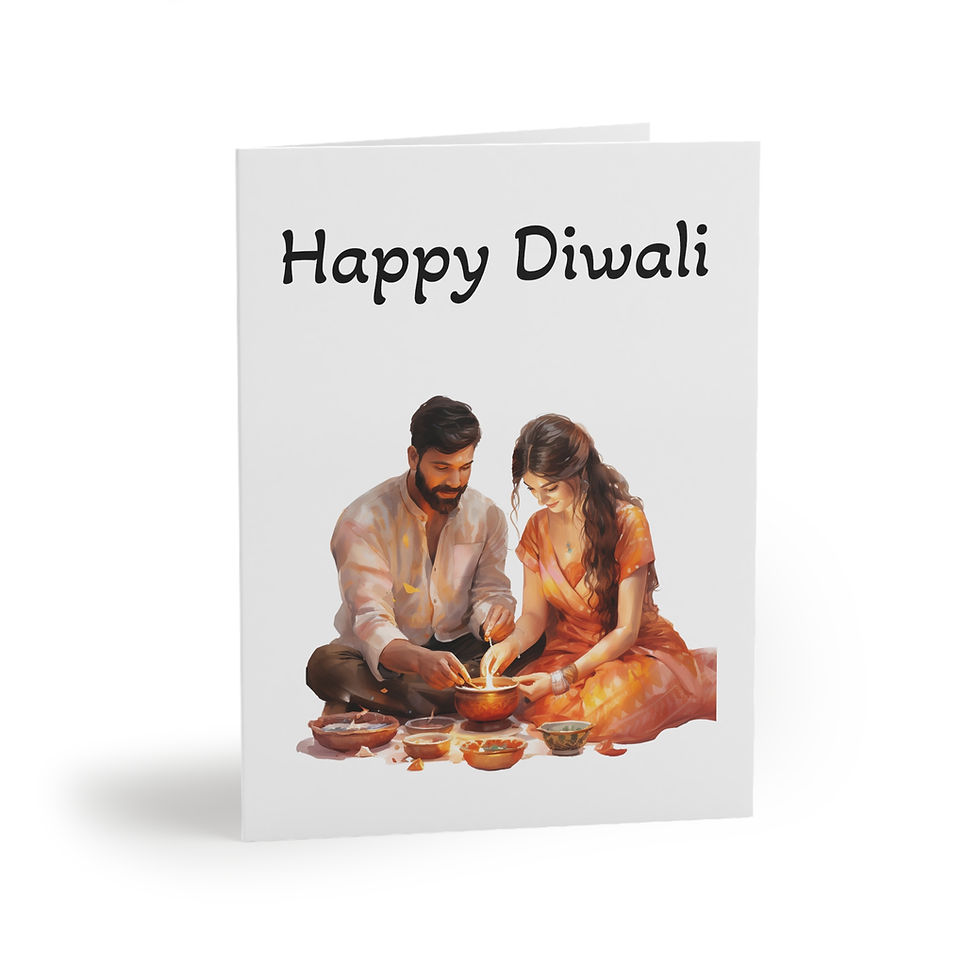 Thumbnail:  Diwali Greeting Cards Set | 8, 16, or 24 Pieces | Festive Celebration, Wishes