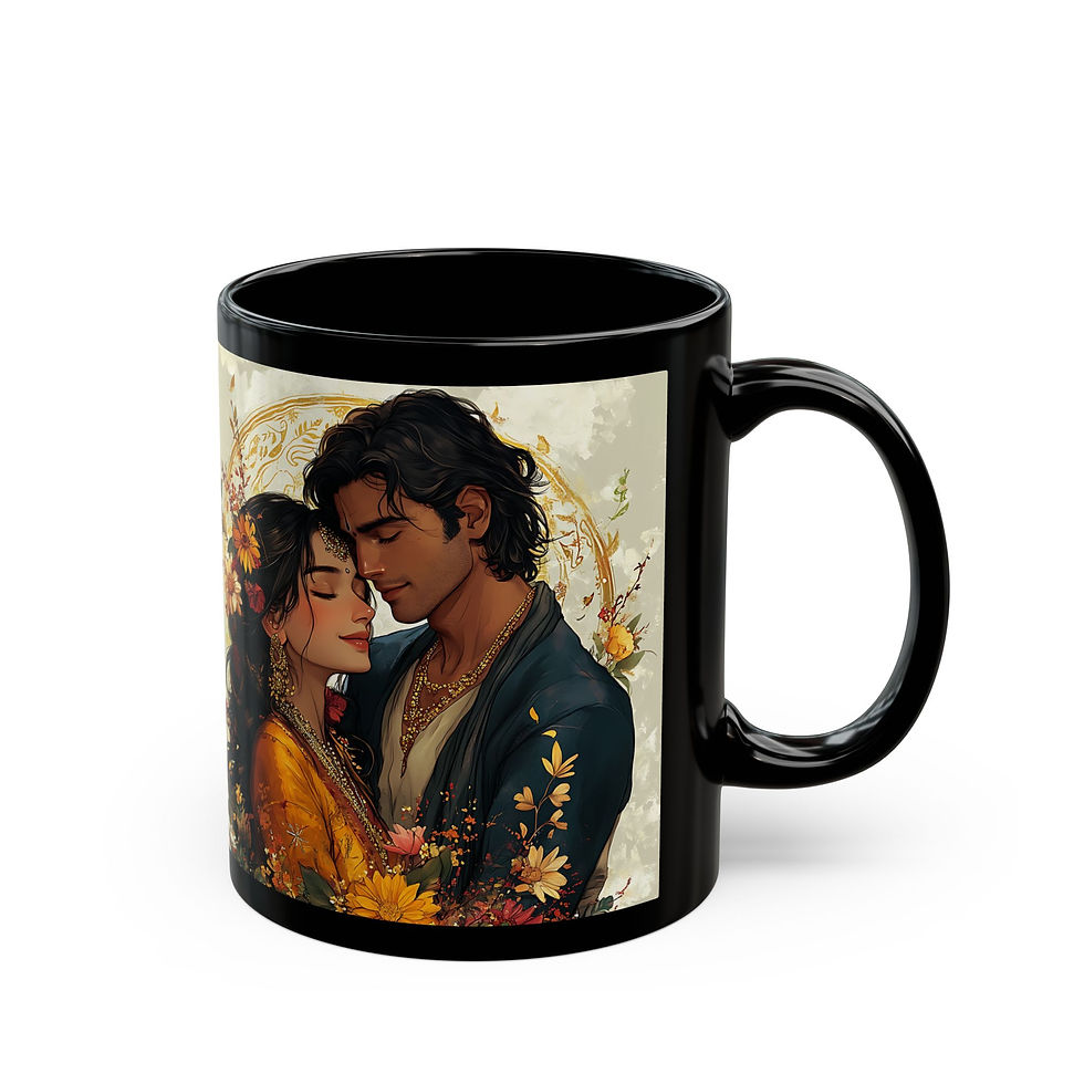 Thumbnail: Bollywood-Themed Black Mug | Unique Coffee Cup for Gift