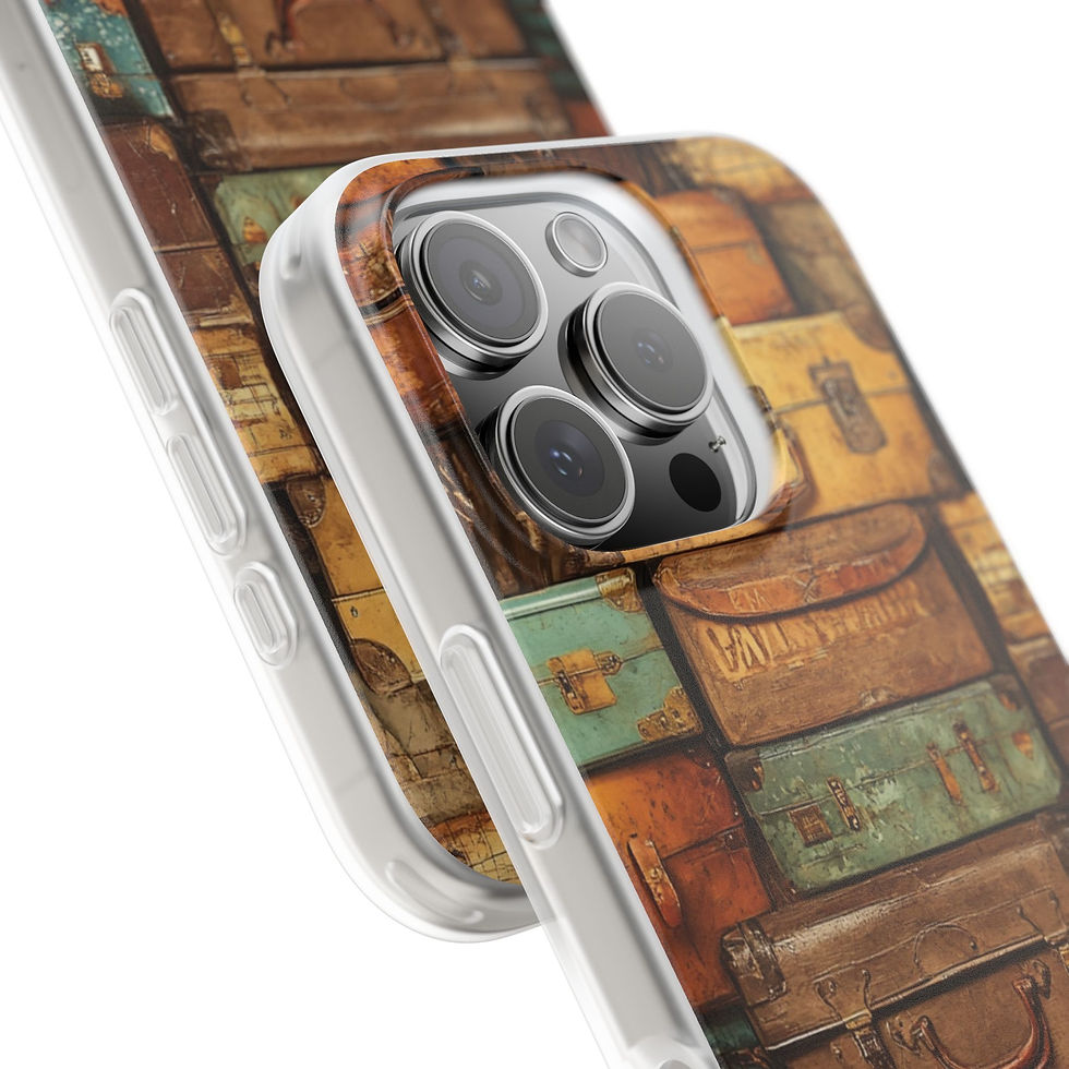 Thumbnail: Phone Flexi Case — Travel Retro Shoreline Design