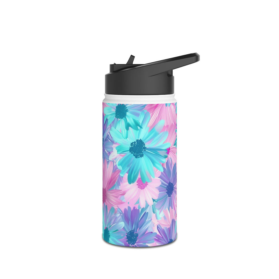 Thumbnail: Flower Pattern Water Bottle | Stainless Steel Bottle