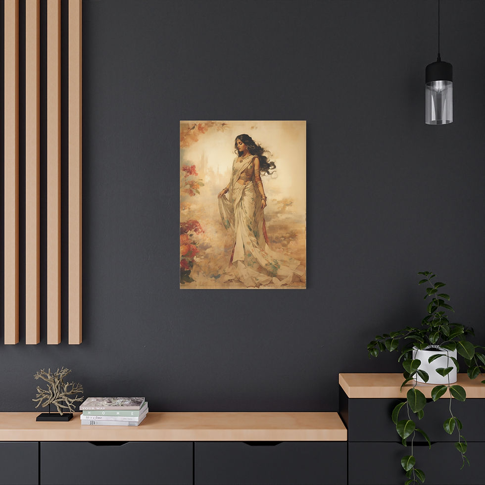 Thumbnail: Elegant Art Nouveau Matte Vertical Posters, Wall Decor,  Vintage Style Art Print