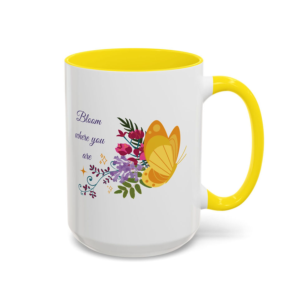 Thumbnail: Inspirational Quote Coffee Mug  | Colorful Interior & Handle | Motivational Gift
