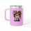 Thumbnail: Travel Mug -  Funny Coffee Tumbler 15oz | Happy Face on Front-Grumppy on Back